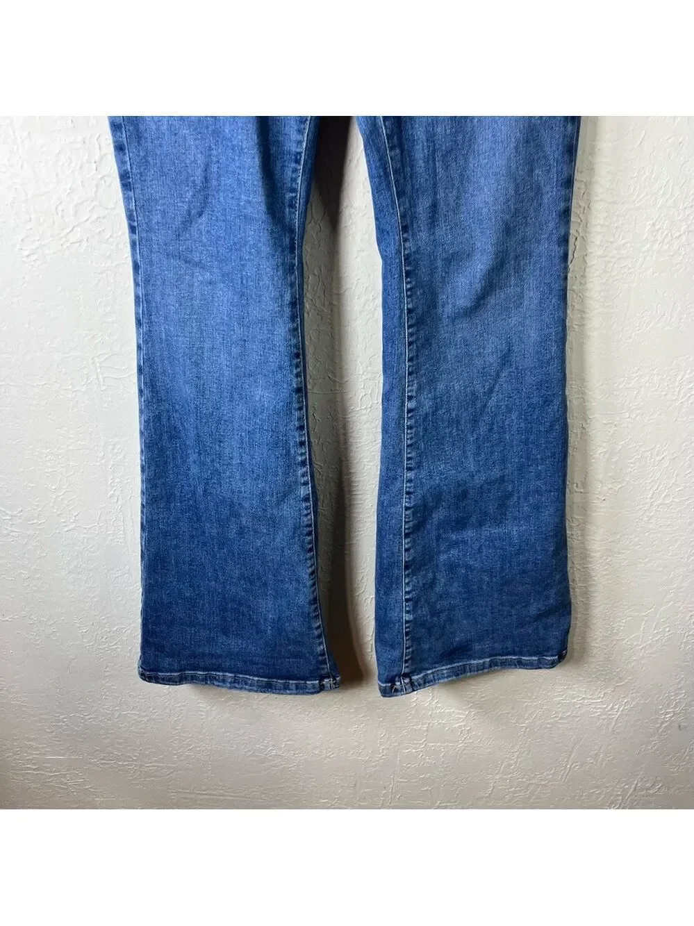 Free People Jayde Flare Stretch Jeans in Sunburst Blue